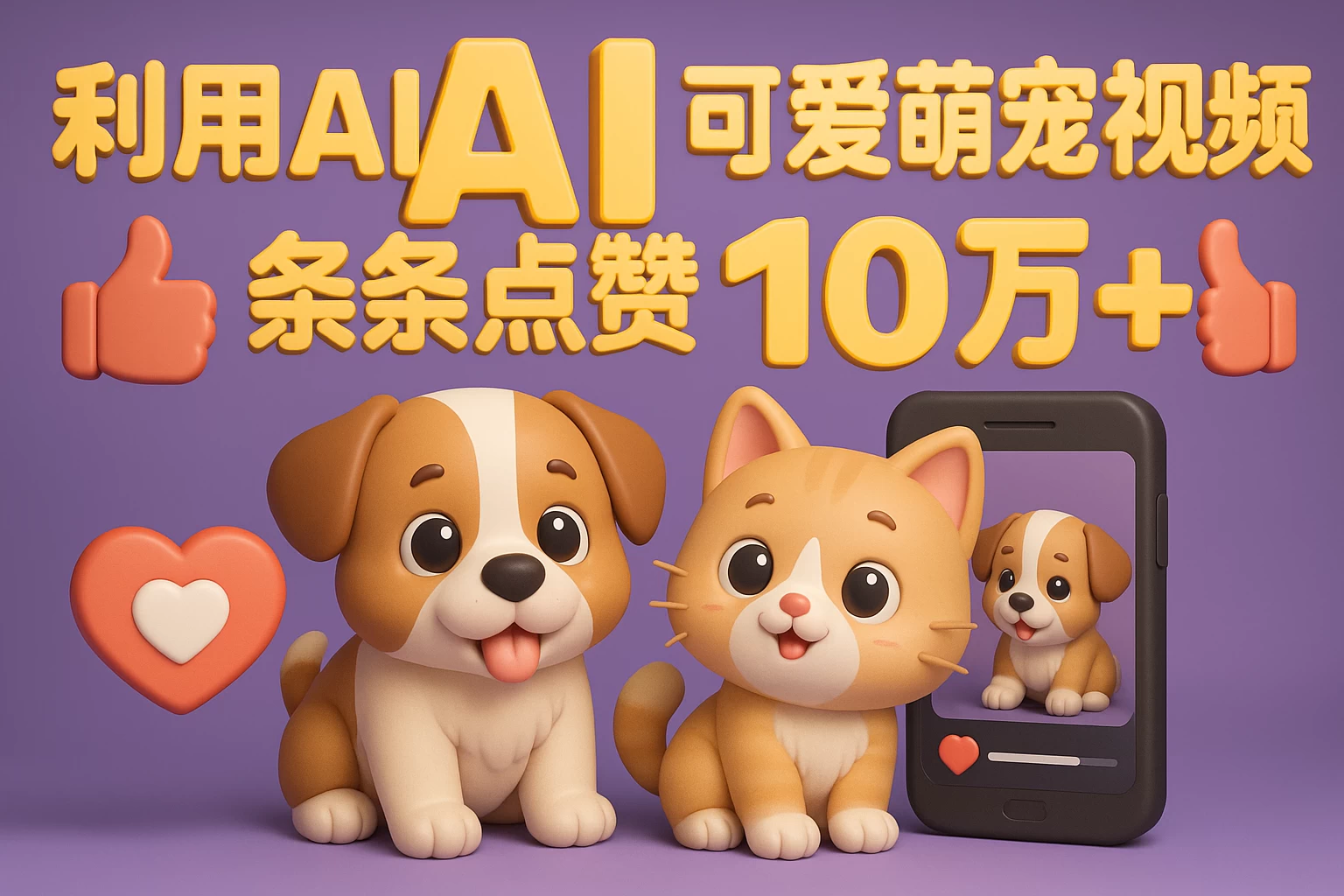 能骗过系统的AI萌宠视频制作全攻略:从 0 到 2 万粉的爆款密码