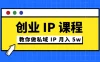 价值 2980 创业 IP 课程，教你做私域 IP 月入 5w