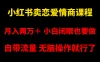 小红书卖恋爱情商课程，月入两万＋，小白闭眼也要做，自带流量，无脑操作就行了