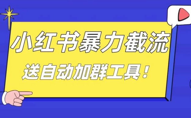 小红书截流引流大法,简单无脑粗暴,日引 20-30 个高质量创业粉