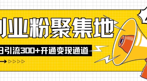 导师IP计划如何跑通闲鱼,日入创业粉300+,开通变现渠道
