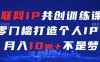 互联网IP共创训练课  零门槛打造个人IP  轻松月入2w+