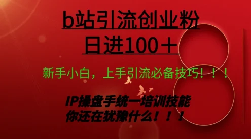 日引创业粉 100+ b 站全套打法【实操教学】不容错过