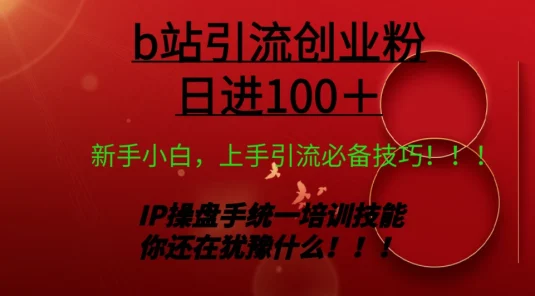 日引创业粉 100+ b 站全套打法【实操教学】不容错过
