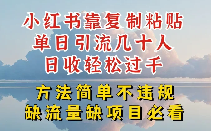 你还在做小红书图文带货和接商单吗，限流就算了，还不赚钱，现在最变态的赚钱方法，还得是暴力引流，私域变现