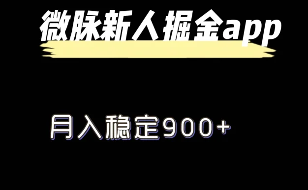 最新微脉长久项目,拉新掘金,月入稳定900+