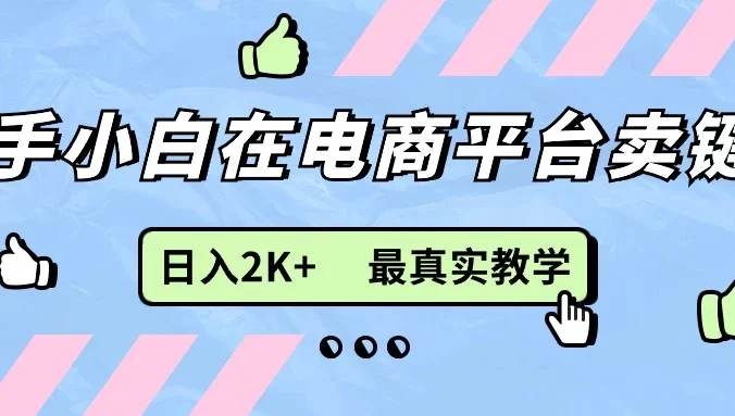 最新无货源0成本电商,新手小白可做,后端扶持拉满,日入2K+细致教学