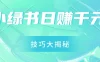小绿书日赚千元秘籍：零基础搬运技巧大揭秘，轻松实现财富增长