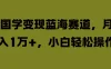 国学变现蓝海赛道，月入1万+，小白轻松操作
