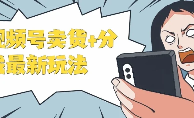 视频号卖货+分成最新玩法,一天保底800+,无脑操作