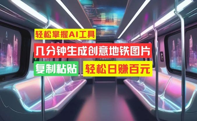 学会这招，分分钟制作爆火地铁图片，日赚百元不是梦！