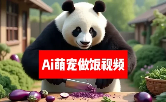 最新萌宠赛道,AI猫咪做饭视频,暴力变现日入500+,全流程拆解