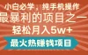 小白翻身项目必看，爆火！7天收益一万+，小白，宝妈，想做副业的都可以