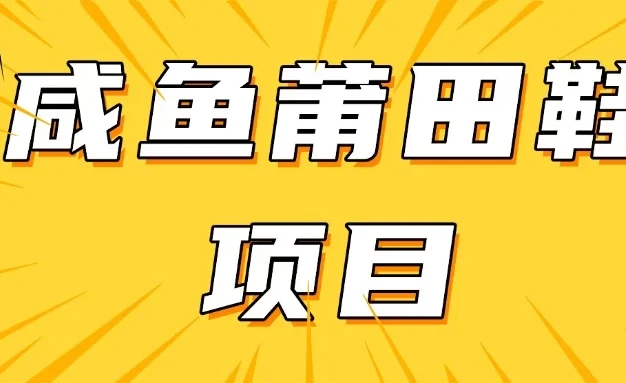 咸鱼高转化项目，附带货源，每日稳定300＋