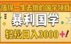 0基础做暴力国学项目，单日轻松变现3000+，月入10W+