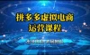 拼多多虚拟资料项目，从起店到出单全套系列教程，从0到1，小白也可以轻松上手