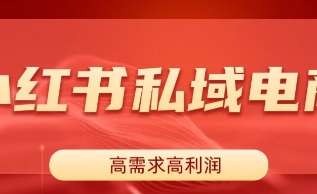 小红书私域电商,做了即可出单,一天利润1000+