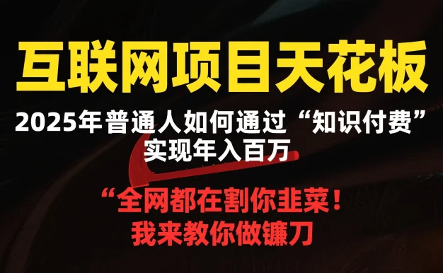 2025年最容易翻身网创项目天花板