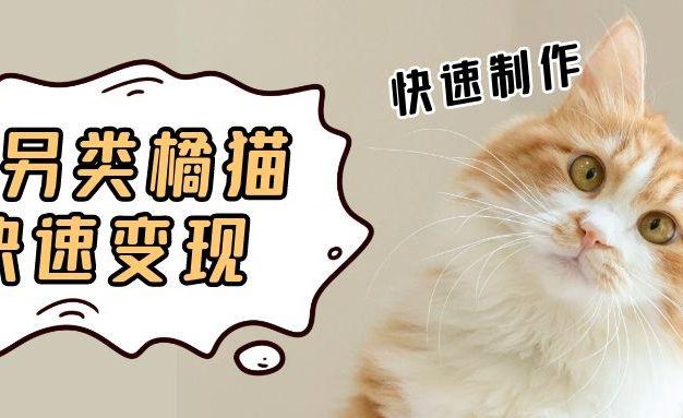 5个作品涨粉30万!AI+江湖橘猫视频制作,小白轻轻松松上手,条条爆款,条条变现,单日就能收益