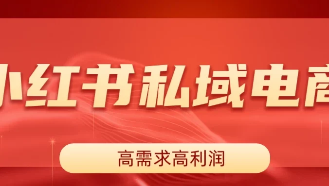 小红书私域电商，做了即可出单，一天利润1000＋