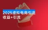 2025 新玩法，虚拟电商引流，两份收益+引流 日引流 500+