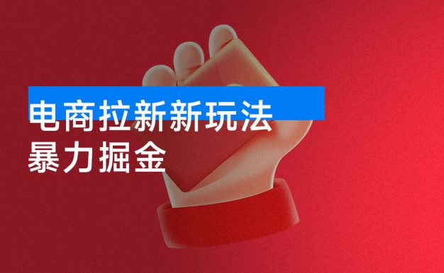 电商拉新新玩法,暴力掘金,第三方结算
