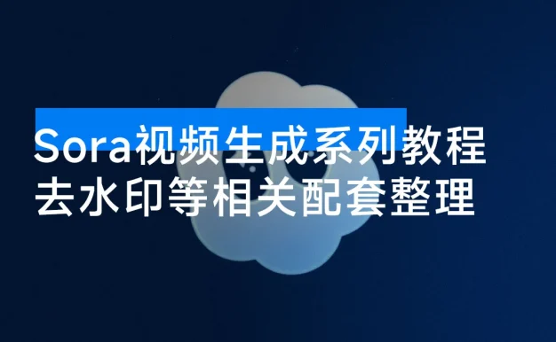 Sora 视频生成系列教程 + 去水印等相关配套整理