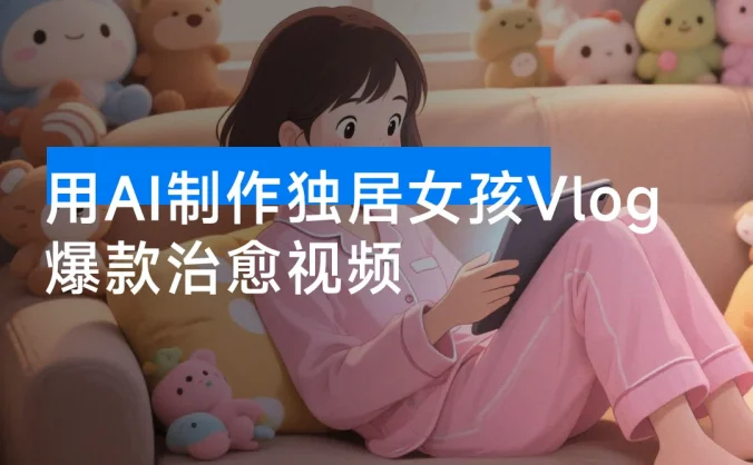 用 AI 制作独居女孩 Vlog,治愈感拉满,单个账号涨粉 71 万,一条广告报价 3 万