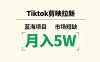 Tiktok 剪映拉新，蓝海项目，市场短缺，月入 5W+