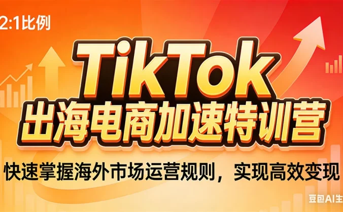 TikTok 出海电商加速特训营：快速掌握海外市场运营规则，实现高效变现