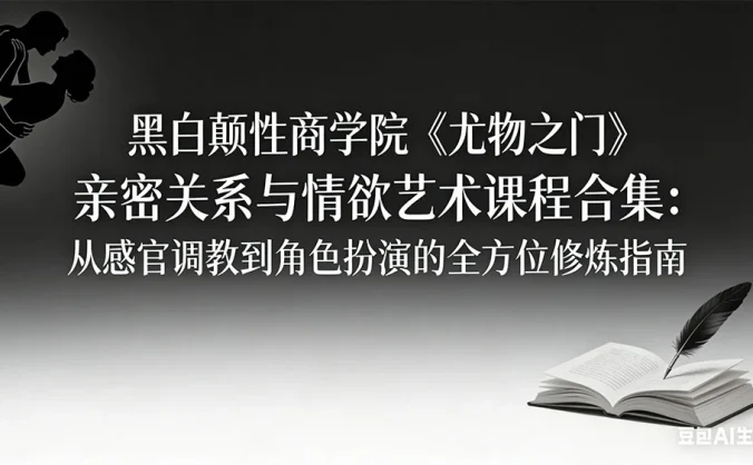 黑白颠性商学院《尤物之门》亲密关系与情欲艺术课程合集：从感官调教到角色扮演的全方位修炼指南